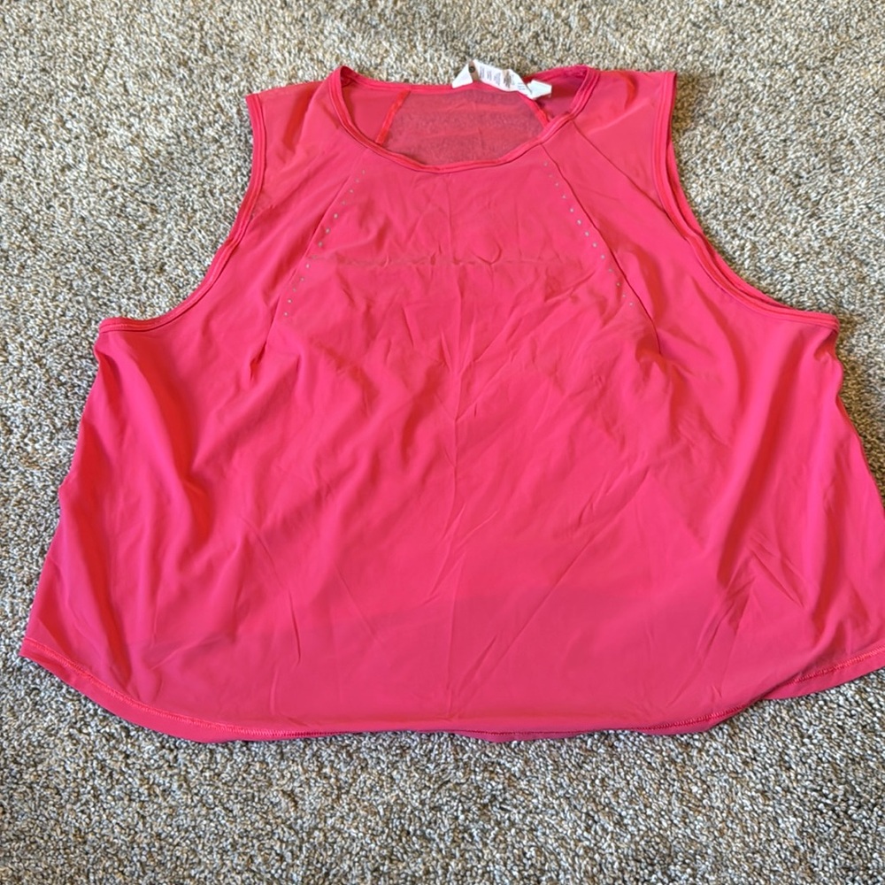 Coral pink size 12 lululemon tank top